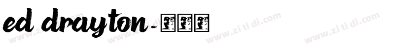 ed drayton字体转换